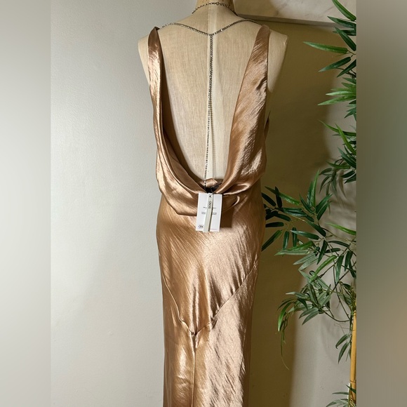 SOLD ALREADY 🛑 ASOS GOLD DRESS ZS 8 US - Picture 5 of 9